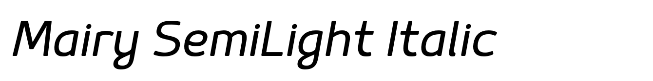 Mairy SemiLight Italic
